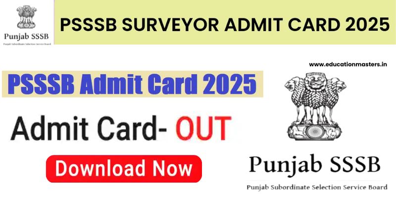 PSSSB Surveyor Admit Card